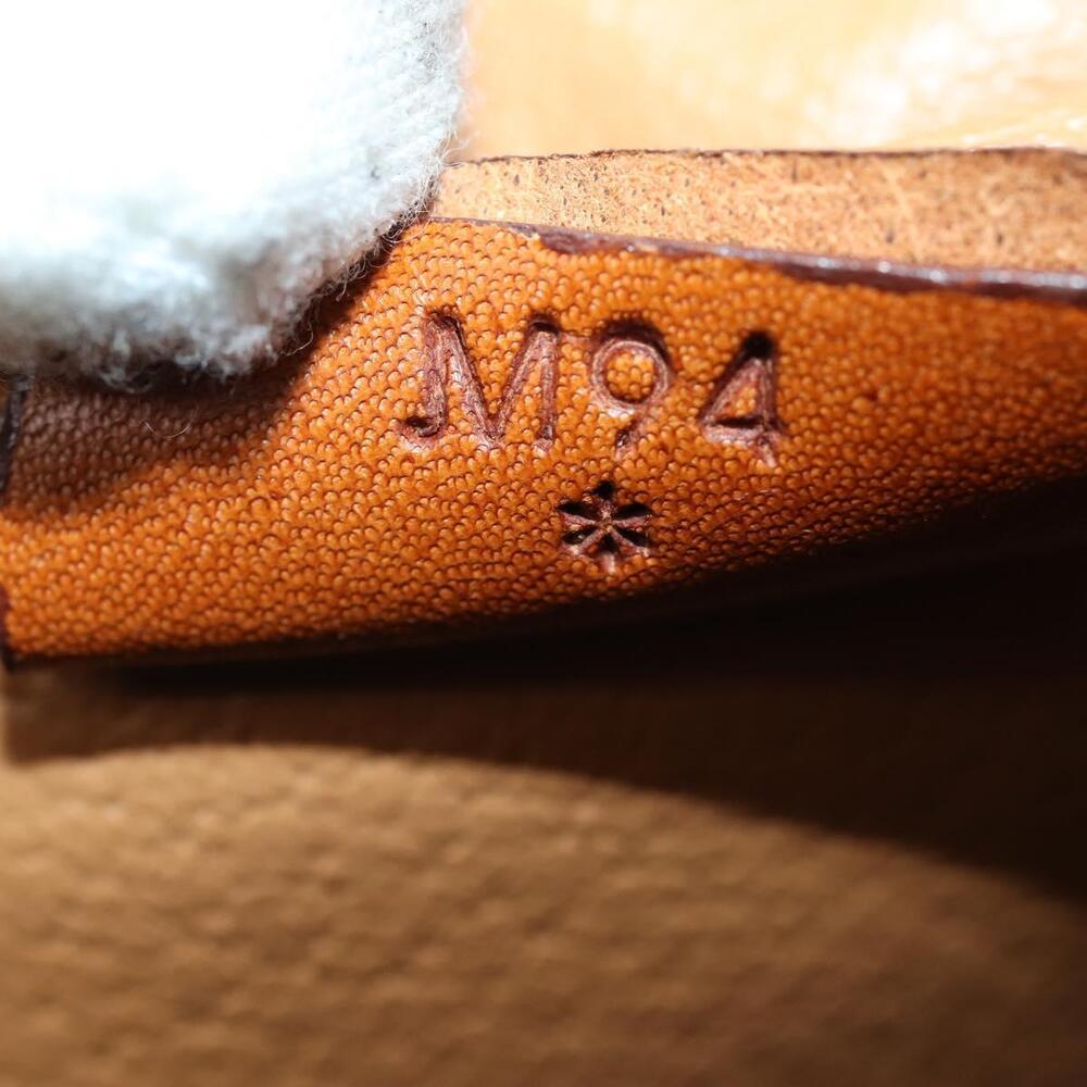 CELINE Macadam Canvas Hand Bag PVC Leather 2way Brown Gold Auth 154376 - Picture 12 of 16